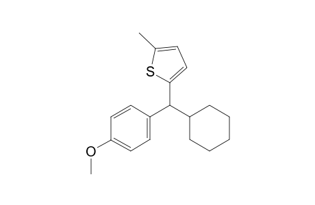 2-(cyclohexyl(4-methoxyphenyl)methyl)-5-methylthiophene