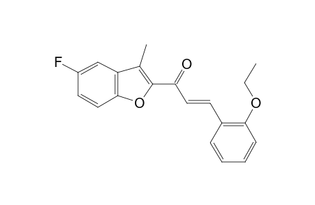 (E)-1-(5-fluoro-3-methyl-benzofuran-2-yl)-3-o-phenetyl-prop-2-en-1-one