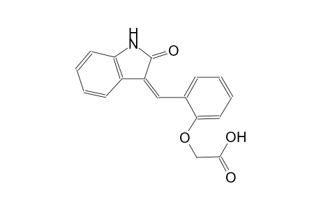{2-[(Z)-(2-oxo-1,2-dihydro-3H-indol-3-ylidene)methyl]phenoxy}acetic acid