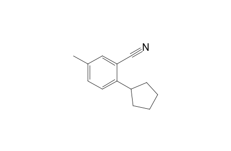 2-Cyclopentyl-5-methylbenzonitrile