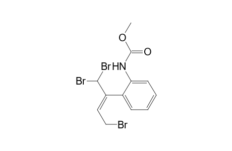 Carbamic acid, [2-[3-bromo-1-(dibromomethyl)-1-propenyl]phenyl]-, methyl ester, (E)-