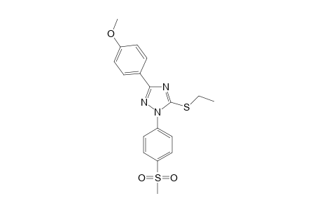 1-[4-(METHYLSULFONYL)-PHENYL]-3-(4-METHOXYPHENYL)-5-(ETHYLTHIO)-1H-1,2,4-TRIAZOLE