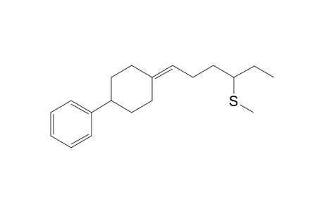 1-[1-(4-methylthio)hexylidene]-4-phenylcyclohexane