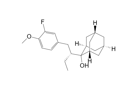 (1R,3S,5R,7R)-2-((R)-1-(3-fluoro-4-methoxyphenyl)butan-2-yl)adamantan-2-ol