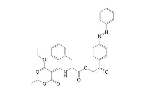 [4'-(Phenylazo)phenacyl] N-{[2,2-bis(ethoxycarbonyl)vinylamino][2'-phenylethyl}carboxylate