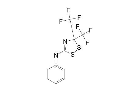 3-(Phenylamino)-5,5-bis(trifluoromethyl)-1,2,4-dithiazoline
