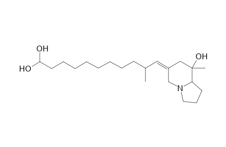 5-Hydroxy-5-methyl-3-[2'-methyl-(dihydroxy)-undecylidene]-1-azabicyclo[4.3.0]nonane