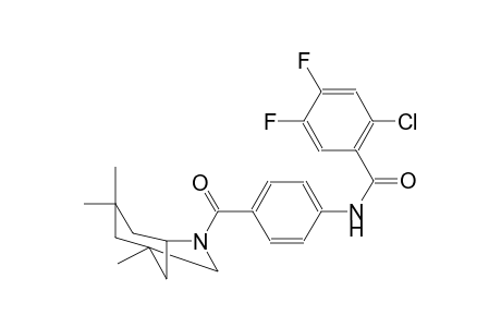 benzamide, 2-chloro-4,5-difluoro-N-[4-[(1,3,3-trimethyl-6-azabicyclo[3.2.1]oct-6-yl)carbonyl]phenyl]-