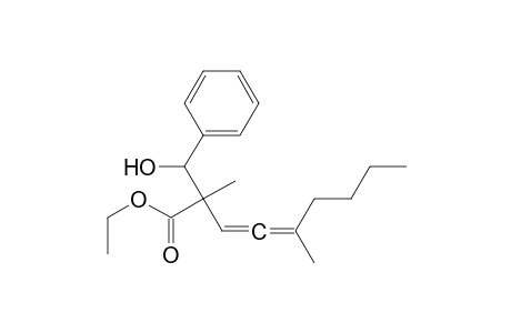 Ethyl 2-[.alpha.-hydroxybenzyl]-2,5-dimethyl-3,4-nonadienoate