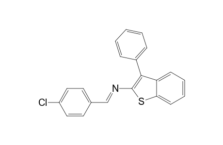 Benzo[b]thiophen-2-amine, N-[(4-chlorophenyl)methylene]-3-phenyl-