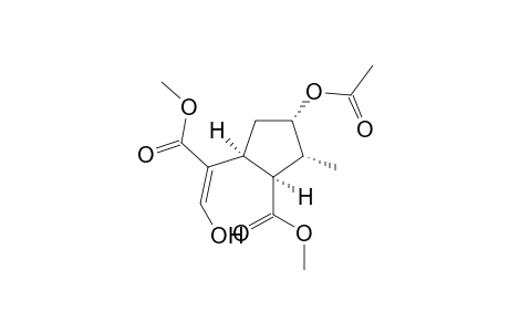 (1S,2R,3S,5S)-1,3-bis(Methoxycarbonyl)-5-[1'-(methoxycarbonyl)-2'-hydroxyethenyl]-2-methylcyclopentane