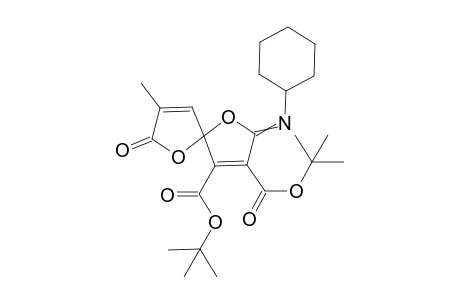 Di(tert-butyl) 2-(Cyclohexylimino)-8-methyl-7-oxo-1,6-dioxaspiro[4.4]nona-3,8-diene-3,4-dicarboxylate