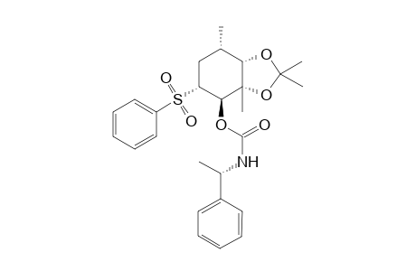 Carbamic acid, (1-phenylethyl)-, hexahydro-2,2,3a,7-tetramethyl-5-(phenylsulfonyl)-1,3-benzodioxol-4-y l ester, [3aS-[3a.alpha.,4.alpha.(R*),5.beta.,7.beta.,7a.alpha.]]-