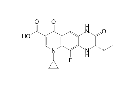 (S)-6-Cyclopropyl-3-ethyl-5-fluoro-2,9-dioxo-1,2,3,4,6,9-hexahydropyrido[2,3-g]quinoxaline-8-carboxylic acid