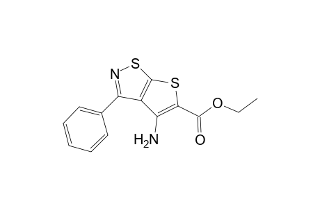 Thieno[3,2-d]isothiazole-5-carboxylic acid, 4-amino-3-phenyl-, ethyl ester
