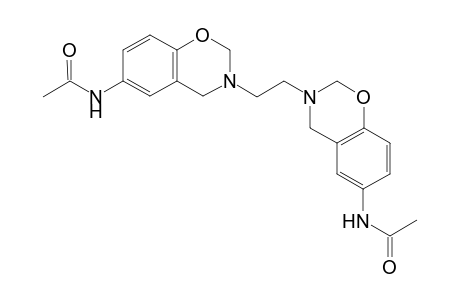 3,3'-Ethylene-bis[3",4"-dihydro-2H-(1,3)-6"-(N-acetylamino)benzoxazine]