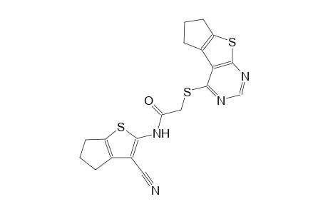 acetamide, N-(3-cyano-5,6-dihydro-4H-cyclopenta[b]thien-2-yl)-2-[(6,7-dihydro-5H-cyclopenta[4,5]thieno[2,3-d]pyrimidin-4-yl)thio]-