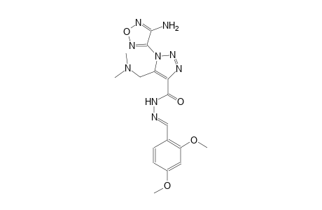 1-(4-amino-1,2,5-oxadiazol-3-yl)-N'-[(E)-(2,4-dimethoxyphenyl)methylidene]-5-[(dimethylamino)methyl]-1H-1,2,3-triazole-4-carbohydrazide