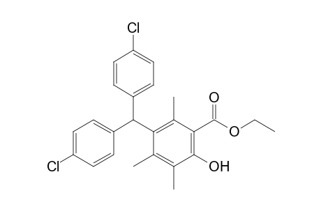 Ethyl 3-(bis(4-chlorophenyl)methyl)-6-hydroxy-2,4,5-trimethylbenzoate