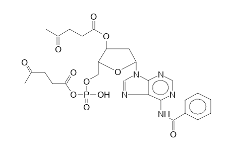 N-BENZOYL-3'-LEVULINYLDEOXYADENOSINE-5'-O-LEVULINYLPHOSPHATE