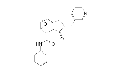 6-[2-(4-methylphenyl)acetyl]-3-(pyridin-3-ylmethyl)-10-oxa-3-azatricyclo[5.2.1.0(1,5)]dec-8-en-4-one