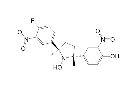 1-Pyrrolidinyloxy, 2-(4-fluoro-3-nitrophenyl)-5-(4-hydroxy-3-nitrophenyl)-2,5-dimethyl-, trans-