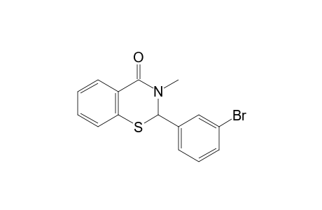 2-(m-bromophenyl)-2,3-dihydro-3-methyl-4H-1,3-benzothiazin-4-one