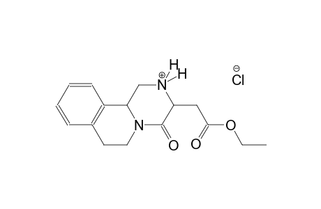 2H-pyrazino[2,1-a]isoquinolinium, 3-(2-ethoxy-2-oxoethyl)-1,3,4,6,7,11b-hexahydro-4-oxo-, chloride