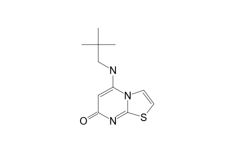 5-((2,2-DIMETHYLPROPYL)-AMINO)-[1,3]-THIAZOLO-[3,2-A]-PYRIMIDIN-7-ONE