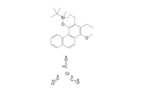 Tricarbonyl{eta-6-1,2,3,4,4a,10a-(2,3-diethyl-1-methoxy-4-[(t-butyl)dimethylsilyloxy]phenanthrene)}chromium
