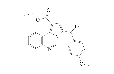 3-(p-anisoyl)pyrrolo[1,2-c]quinazoline-1-carboxylic acid, ethyl ester