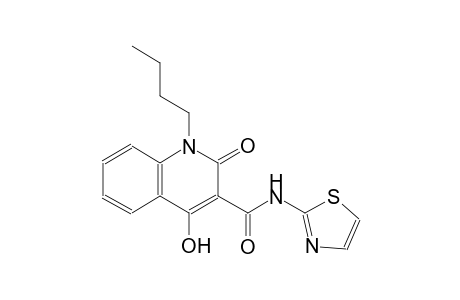 1-butyl-4-hydroxy-2-oxo-N-(1,3-thiazol-2-yl)-1,2-dihydro-3-quinolinecarboxamide