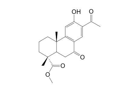 Methyl 7-oxo-13-acetyl-12-hydroxypodocarpa-8,11,13-trien-15-oate