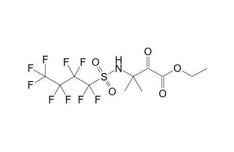 Ethyl 3-(N-perfluorobutanesulfonyl)amino-3-methyl-2-oxo-butyrate