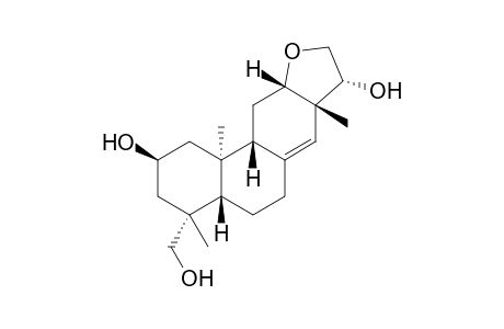 ent-12.alpha.,16-epoxy-2.beta.,15.alpha.,19-trihydroxypimar-8(14)-ene