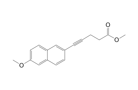 5-[6'-Methoxynaphthalen-2'-yl]pent-4-ynoic acid - Methyl ester