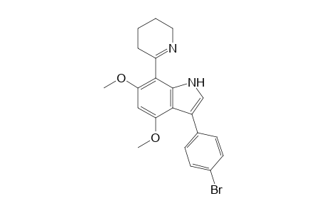 3-(4"-Bromophenyl)-7-(3',4',5',6'-tetrahydro-2'-pyridyl)-4,6-dimethoxyindole