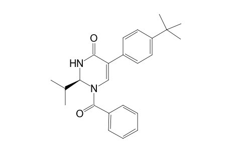 1-Benzoyl-(2S)-isopropyl-5-(4-tert-butylphenyl)-2,3-dihydro-4(1H)-pyrimidin-4-one