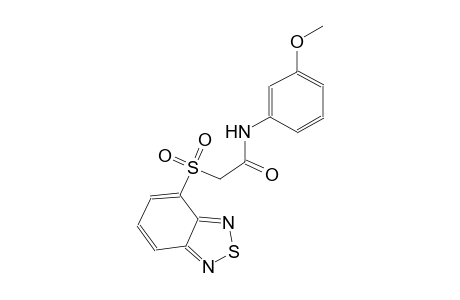 2-(2,1,3-benzothiadiazol-4-ylsulfonyl)-N-(3-methoxyphenyl)acetamide