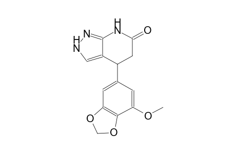 6H-pyrazolo[3,4-b]pyridin-6-one, 2,4,5,7-tetrahydro-4-(7-methoxy-1,3-benzodioxol-5-yl)-