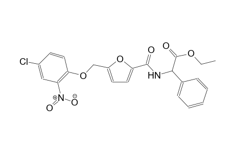 ethyl ({5-[(4-chloro-2-nitrophenoxy)methyl]-2-furoyl}amino)(phenyl)acetate
