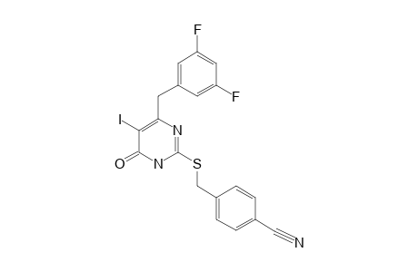 2-(4-CYANOBENZYLTHIO)-5-IODINE-6-(3,5-DIFLUOROBENZYL)-URACIL