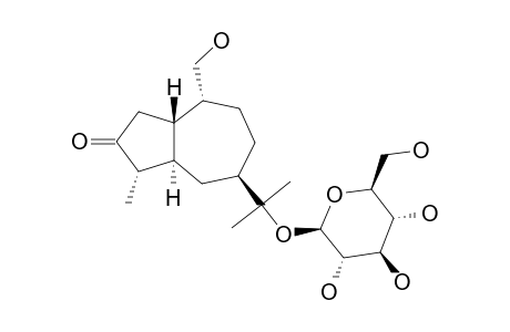 (1S,4S,5R,7R,10R)-11,14-DIHYDROXY-GUAI-3-ONE-11-O-BETA-D-GLUCOPYRANOSIDE