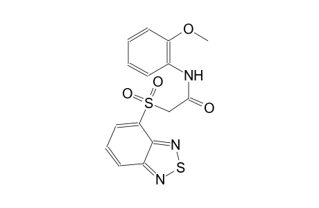 2-(2,1,3-benzothiadiazol-4-ylsulfonyl)-N-(2-methoxyphenyl)acetamide