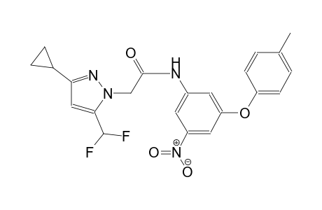 2-[3-cyclopropyl-5-(difluoromethyl)-1H-pyrazol-1-yl]-N-[3-(4-methylphenoxy)-5-nitrophenyl]acetamide