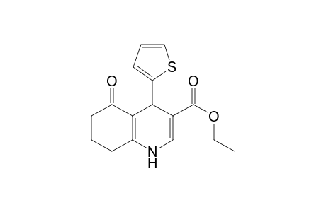 3-Quinolinecarboxylic acid, 1,4,5,6,7,8-hexahydro-5-oxo-4-(2-thienyl)-, ethyl ester