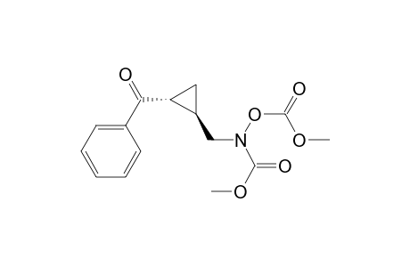 N,O-Bis(methoxycarbonyl)-N-((trans-2-benzoylcyclopropyl)methyl)hydroxyamine
