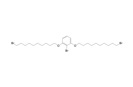 2-bromanyl-1,3-bis(10-bromanyldecoxy)benzene