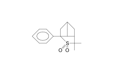 3,3-Dimethyl-1-phenyl-2-thia-tricyclo(3.2.1.1/6,8/)nonane 2,2-dioxide