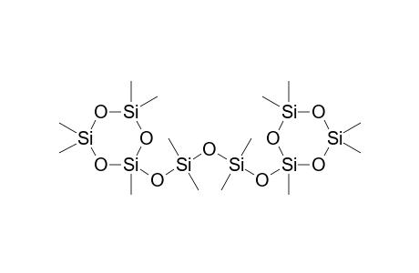 2,2,4,4,6-Pentamethyl-6-((1,1,3,3-tetramethyl-3-[(2,4,4,6,6-pentamethyl-1,3,5,2,4,6-trioxatrisilinan-2-yl)oxy]disiloxanyl)oxy)-1,3,5,2,4,6-trioxatrisilinane